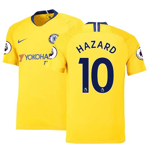 chelsea nike 2018 19 away stadium replica patch jersey yellow|Chelsea FC 2018.